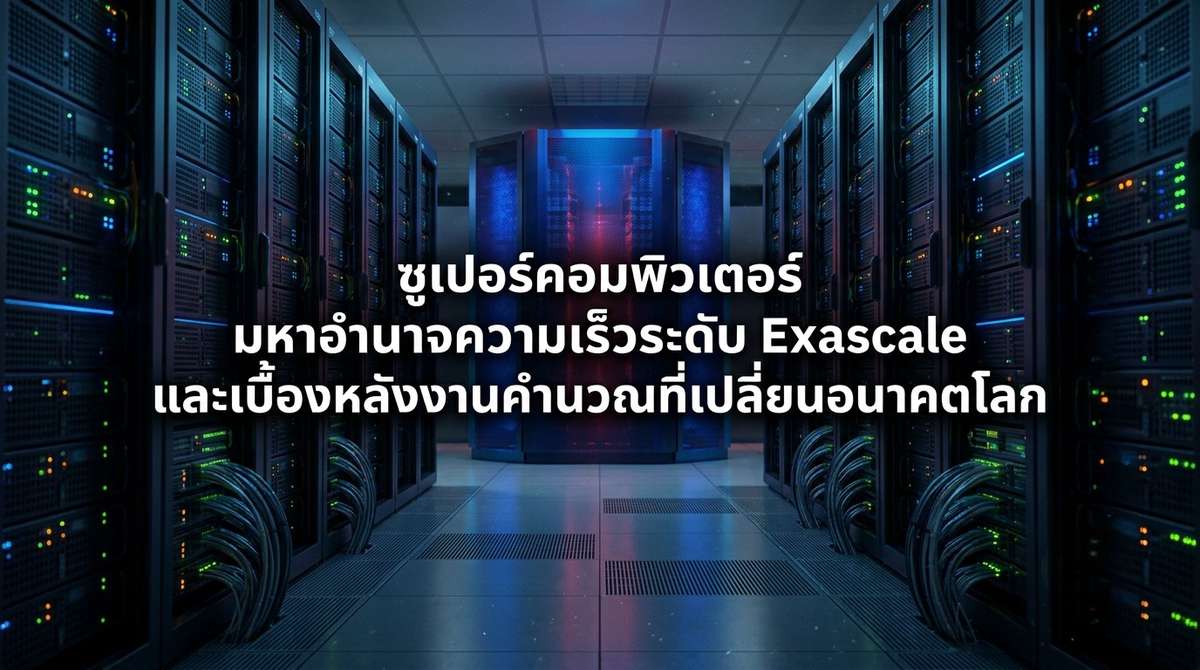 ซูเปอร์คอมพิวเตอร์ : มหาอำนาจความเร็วระดับ Exascale และเบื้องหลังงานคำนวณที่เปลี่ยนอนาคตโลก