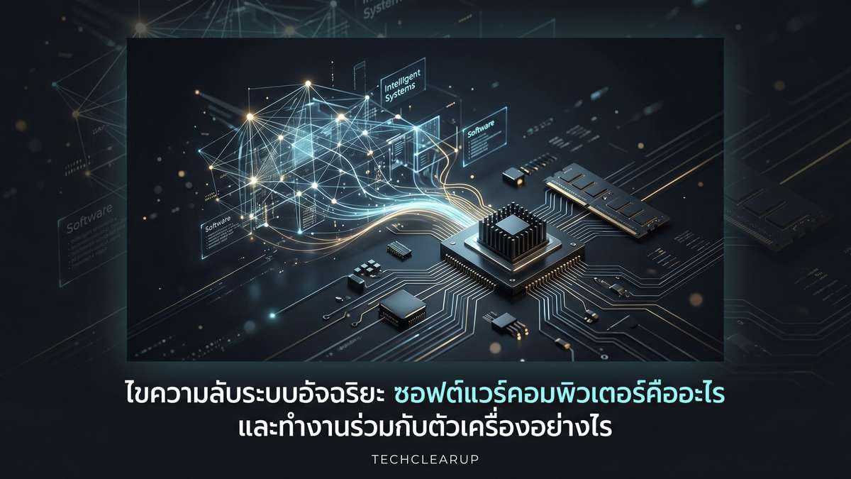 ไขความลับระบบอัจฉริยะ ซอฟต์แวร์คอมพิวเตอร์คืออะไร และทำงานร่วมกับตัวเครื่องอย่างไร