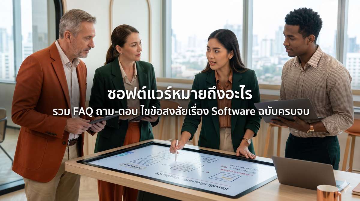 ซอฟต์แวร์หมายถึงอะไร รวม FAQ ถาม-ตอบ ไขข้อสงสัยเรื่อง Software ฉบับครบจบ